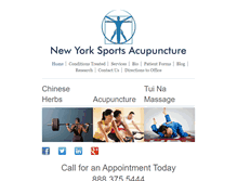 Tablet Screenshot of newyorksportsacupuncture.com